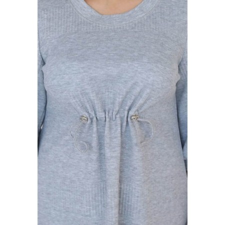 Women's dress, size 62, gray color-3