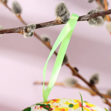 Decorative Easter suspension "Bunny in the grass" 5 × 15 × 15 cm-2