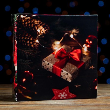 Box for cookies "Magic Night", 15 x 15 x 3 cm-5