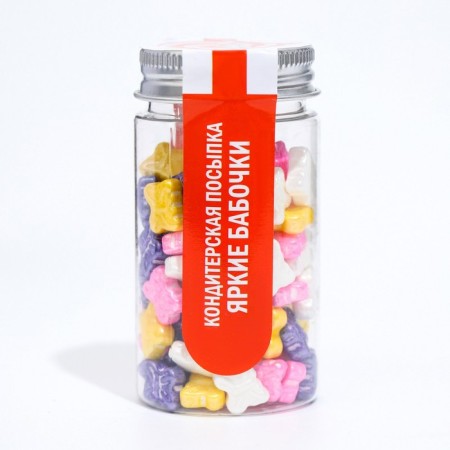 Confectionery sprinkling "Bright butterflies", 50 g-1
