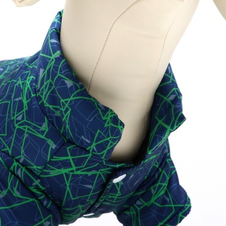 Dog jacket "Matrix", size 8, blue-green (DS 23, Osh 26, OG 32 cm)-4