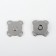 Magnetic, sewing buttons, d = 14 mm, 10 pcs, silver color