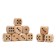 Playing bones, 2.5 x 2.5 cm, packing 100 pcs, wooden