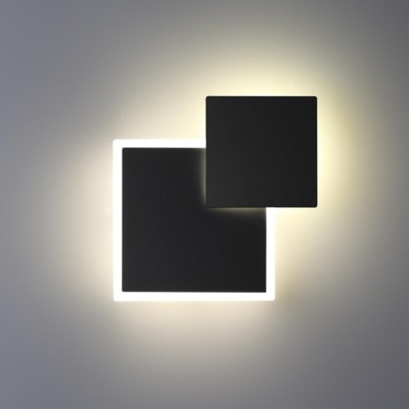 Light Landscape LED wall rotary novotech. SMENA, 16W, LED, 45x145x185 mm, black color