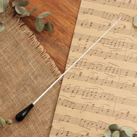 Music Life conductor wand, 38.5 x 2 cm, black handle