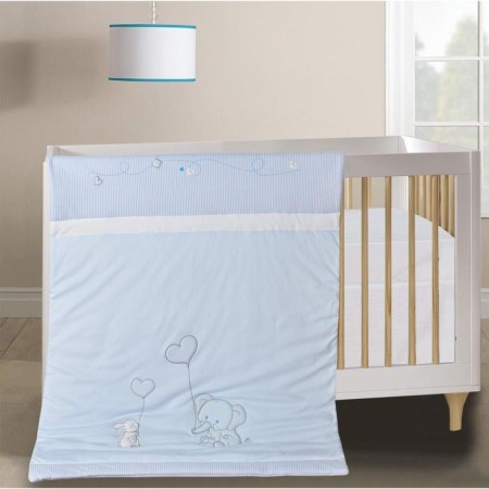Blanket "Elephant", size 90x120 cm, blue color-4