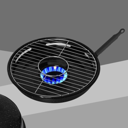 Sleepy-grill Healthy Grill, D = 33 cm, enameled coating, black color-12