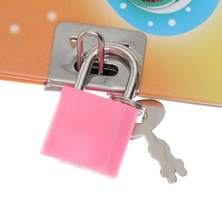 Notebook Gift Book on the lock, A6+, 50 sheets, line, "Butterfly", mix-4