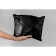 Courier bag with an adhesive valve, black 16 x 22 + 4 cm, 50 pcs