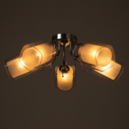 Ramona chandelier 5he27 40t chrome 55x55x25 cm Bayerlux-2
