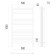 Terminus heated towel rail "Noto" P12, 500x1000 mm, chrome