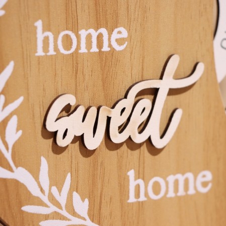 Souvenir Eternal calendar "Home Sweet Home" tree, 18.5x18.5x20 cm-2