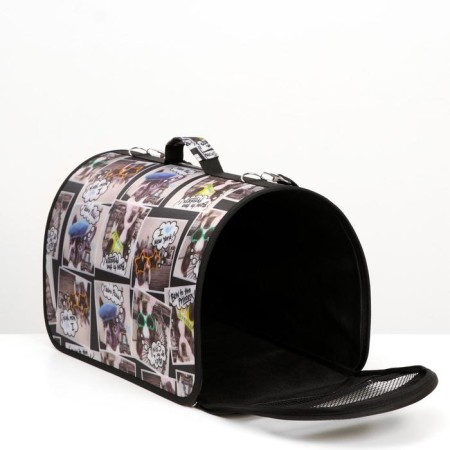 Bag - carrying for animals with print, 46 x 28.5 x 30 cm mix-4