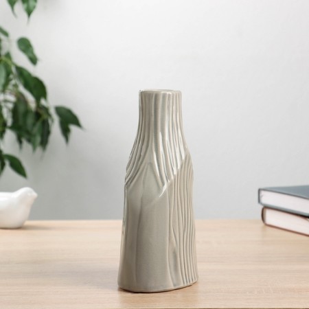 VAZA Ceramics Table "Aurora" 20.5x12 cm, gray-2