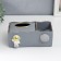 Stand+napkin holder Polystone "Cosmonaut" gray 9.5x12x24 cm