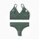 Female set (top, thongs), green color, One size (42-46)