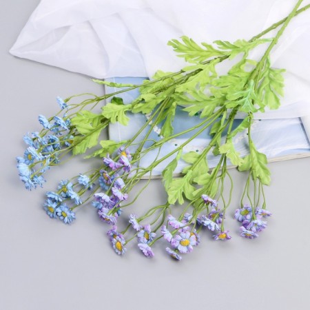 Artificial flowers "Matrikaria" d-2 cm 40 cm, blue-2