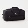 Road bag on wheels, lightning department, 3 outer pockets, black color