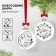 New Year's Christmas tree decoration for coloring, set 2 pcs, ball size 5.5 cm cold heart