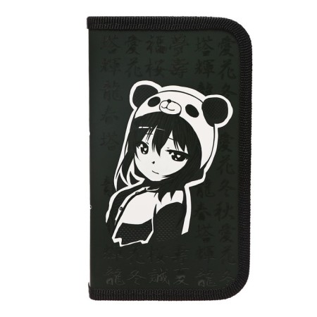 Penal 1 section, 110 x 190 x 27 mm, laminated cardboard, PKK 03-19 "Tyanka-Panda", (voluminous 3D-rosunks with varnish effect)-1