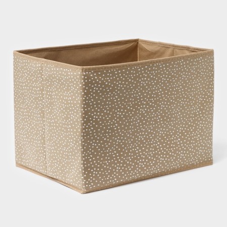 Storage box "Points", 37 × 27 × 27 cm, beige color-4