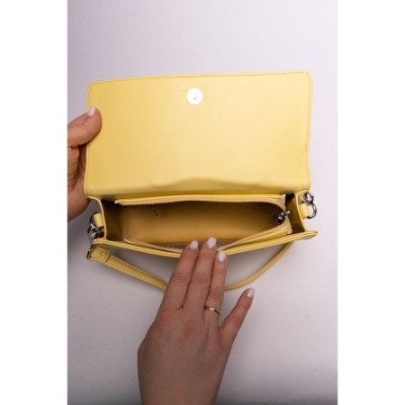 Cross-Body Bag, eco-leather, Ludor yellow, 26x7x14 cm-4