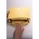 Cross-Body Bag, eco-leather, Ludor yellow, 26x7x14 cm