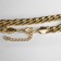 The necklace "Golden chain" is flat, the color is gold, 45 cm