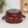 Spherical Poster "Bordeaux", 3.1 l, glass cover, induction, burgundy color