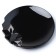 Ceramic “Obsidian” plate, 17 cm, black color