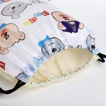 Bag for shoes on the lace, white color-2