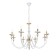 Venice chandelier 8he14 40W white-gold 87x87x97 cm
