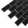 PVC panel block black, white seam 962x484 mm