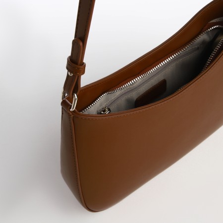 Female bag Textura, average size, brown color-6