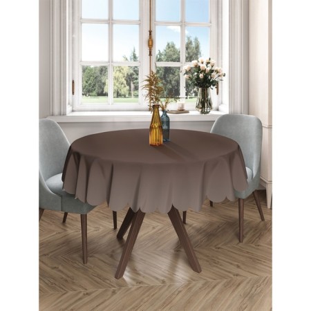 The tablecloth “Brown overflow”, round, Saten, D = 150 cm-2