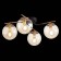 Ceiling EVOLUCE lamp. Sle106902-04. Literno. 4x40 watts, E14, 62.5x42x18.5 cm, black color