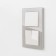 Frame for 2 posts WL01-FRAME-02, smoky color, glass material