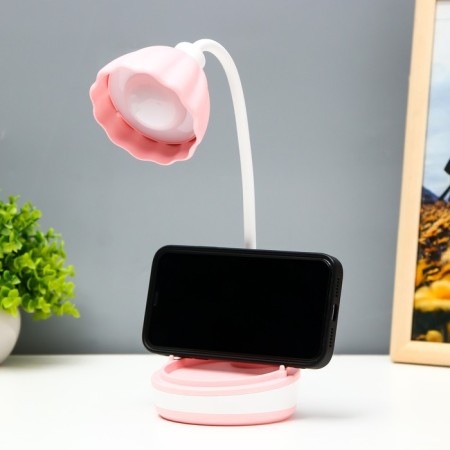 Linei table lamp LED 2W USB AKB Pink 10.5x10.5x37 cm Risalux-4