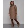 Coat insulated winter female, size 50, brown color