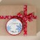 A satin decorative ribbon "Snowflakes", 1.5 cm × 5 m