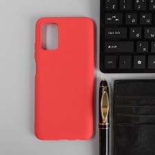 Pero cover for Samsung A03S, silicone, red