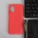 Pero cover for Samsung A03S, silicone, red