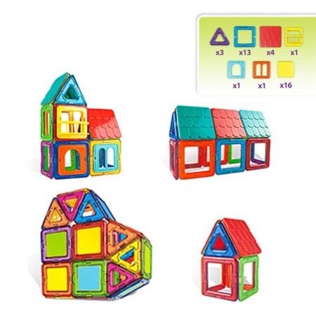 Magnetic designer "Color Magnets", 55 parts-1