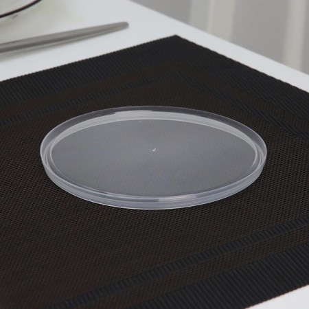 Plastic plastic disposable to the container round, d = 12 cm, the color is transparent-1