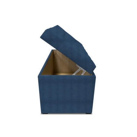 Puff with a lid and weighting, 800 × 400 × 420 mm, bingo velor, Denim color-5