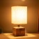 Table lamp "Cube" 1x40W E27 Light wood 11.5x11.5x27cm