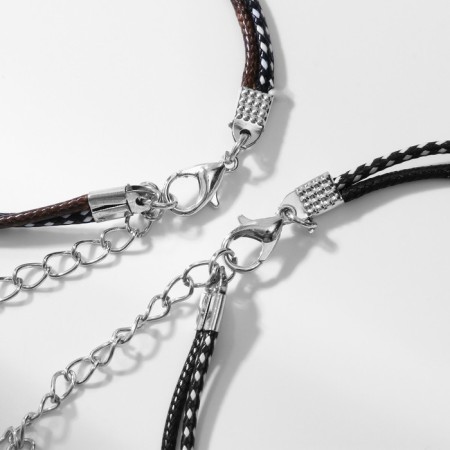 Best Friends Bracelets Best Friends, black-brown color, l = 19 cm-4