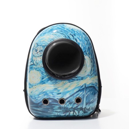 A backpack for carrying animals with a window for a “wave” view, 32 x 26 x 44 cm-1