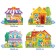 Figure puzzles 4 in 1 "Funny animals", 9, 12, 15, 20 elements