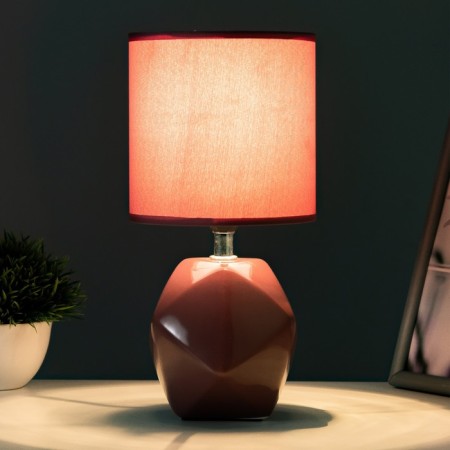 Salvence table lamp E14 40W Burgundy 13x13x25 cm Risalux-1